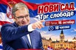 VUČIĆ POZVAO NA VELIKI SKUP U NOVOM SADU: Vidimo se u petak! (FOTO)