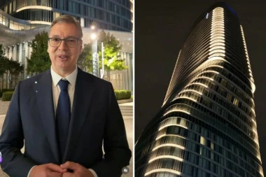 PODRŠKA MORA DA BUDE VELIKA, VISOKA BAŠ KAO OVA KULA! Vučić ispred Kule Beograd poslao snažnu poruku: Želim da nastavimo da gradimo Srbiju! (VIDEO)