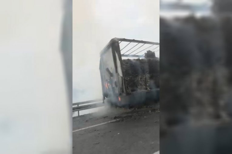 Požar na auto-putu "Miloš Veliki"