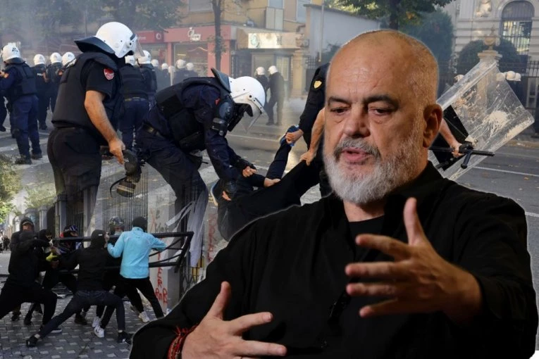 MOLOTOVLJEVI KOKTELI, KAMENICE I SUZAVAC U ALBANIJI! Rama OPTUŽIO opoziciju da stoji iza NASILJA na studentskim protestima!