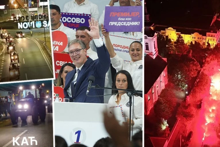 NESVAKIDAŠNJE SCENE NA PUTEVIMA KA NOVOM SADU! Poljoprivrednici sa severa ujedinjeni krenuli na skup podrške Vučiću: TROBOJKE SE VIJORЕ NA TRAKTORIMA! (VIDEO)