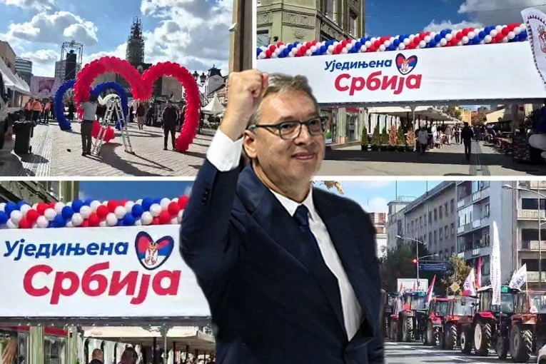 NOVI SAD ČEKA VUČIĆA! Republika na licu mesta, ovako izgleda Srpska Atina pred veličanstveni skup Ujedinjene Srbije (FOTO, VIDEO)