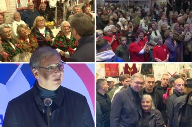 VUČIĆ SE OBRATIO NA KRAJIŠKOM ZBORU U KOVILOVU, PRIREĐEN MU VELIČANSTVEN DOČEK: Čuvaćemo Srbiju! Idemo da ih pobedimo! (FOTO)
