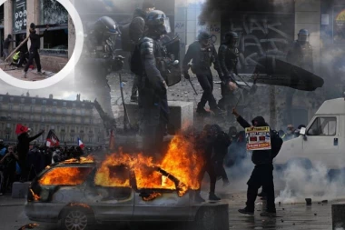 HOROR SCENE NA PROTESTIMA U FRANCUSKOJ! Masovne tuče, gore institucije, TINEJDŽERU EKSPLODIRALA BOMBA U RUCI (FOTO)