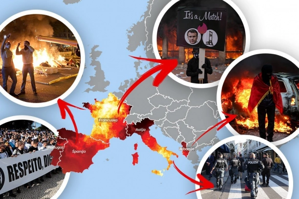 NEMIRI ZAPALILI EVROPU! Evo gde sve BUKTE NEREDI i kako je krenuo talas NASILNIH PROTESTA!