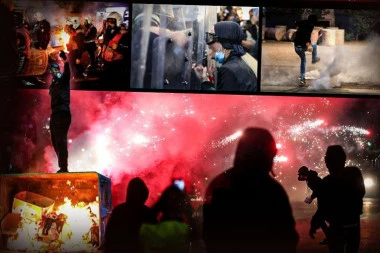 TIRANA GORI OSMI DAN! Demonstranti kamenicama ZASULI policajce, ŽESTOKI sukobi na ulicama - STOTINE UHAPŠENIH! (FOTO, VIDEO)
