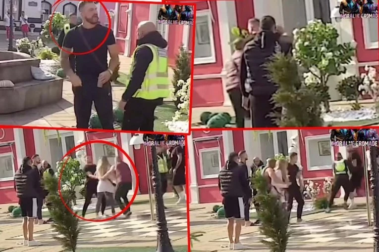 ANELI AHMIĆ IŠAMARALA MARKA OSMAKČIĆA: Objavljen necenzurisani snimak stravične tuče, obezbeđenje ne zna gde će pre!