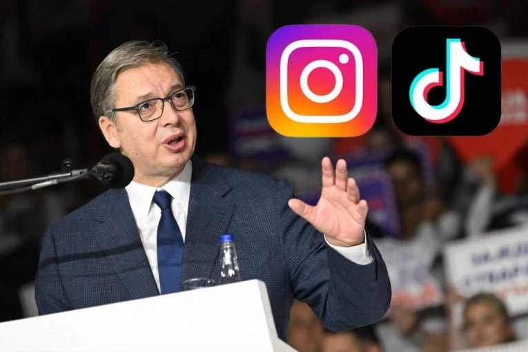 "VIDIMO SE NA TIKTOKU I INSTAGRAMU OD 14 ČASOVA!" Vučić najavio prenos uživo putem društvenih mreža