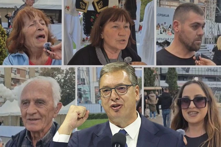 RUZMARIN, DOMAĆE KIFLICE, PITA, RAKIJA I AJVAR! Jug svim srcem uz Vučića: On je najbolji čovek na svetu! (VIDEO)