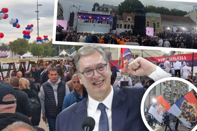 REPUBLIKA U NIŠU: Pristiže veliki broj ljudi, sve je spremno za skup Ujedinjene Srbije na Trgu kralja Milana!