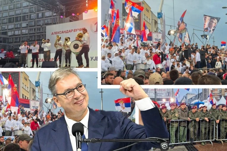 REPUBLIKA U NIŠU: Trg kralja Milana dupke pun pred dolazak Vučića, a ljudi još pristižu - ORI SE "RUZMARIN" NA SVE STRANE! (FOTO, VIDEO)