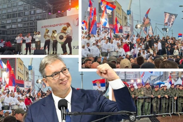 REPUBLIKA U NIŠU: Trg kralja Milana dupke pun pred dolazak Vučića, a ljudi još pristižu - ORI SE "RUZMARIN" NA SVE STRANE! (FOTO, VIDEO)