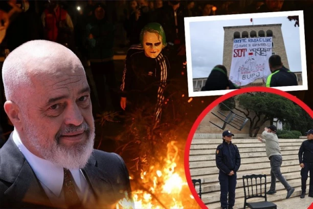 ALBANIJA NA IVICI HAOSA! Demonstranti gađali Ramin kabinet Molotovljevim koktelima, premijer PONOVO poziva na DIJALOG! (VIDEO)