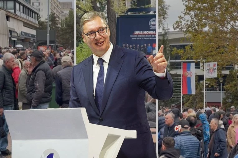 SKUP UJEDINJENE SRBIJE NA NOVOM BEOGRADU: Nepregledna masa ljudi iz čitave Srbije stiže ispred Hale sportova