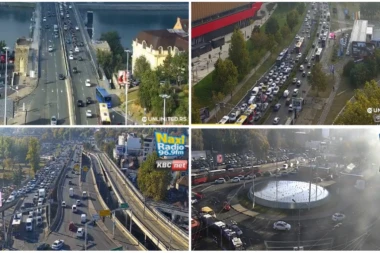 JUTARNJI ŠPIC U BEOGRADU! Vozila mile na pojedinim deonicama, a ovde je najkiričnije (FOTO)
