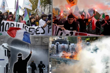 HAOS NA ULICAMA FRANCUSKE! Gotovo 1.000 privedenih demonstranata, PLJAČKANE juvelirnice, PLANULA banka! (FOTO, VIDEO)