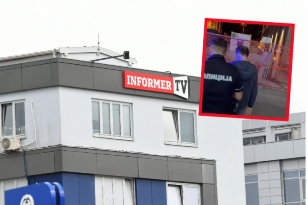 PRVI SNIMAK PRIVOĐENJA NAPADAČA NA INFORMER! Obezbeđenje ga uhvatilo nakon što je bacio dva topovska udara (VIDEO)