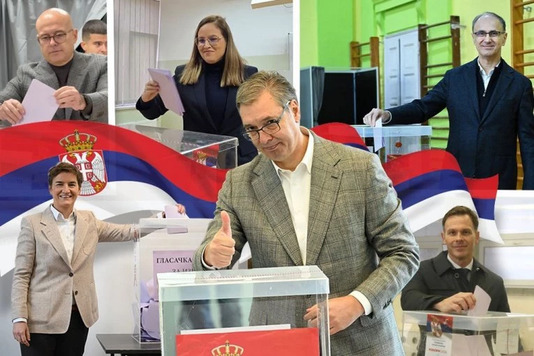 GRAĐANI SRBIJE ODLUČUJU! Aleksandar Vučić sa suprugom Tamarom glasao, kao i Macut i Vučević sa porodicama (FOTO,VIDEO)