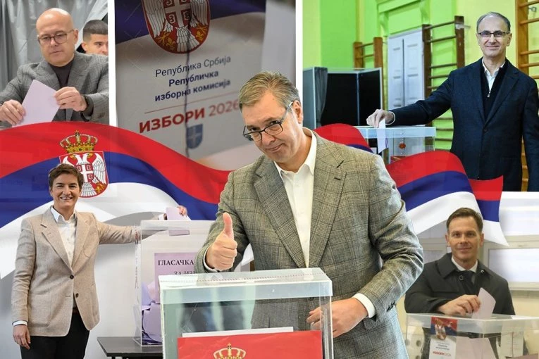 GRAĐANI SRBIJE ODLUČUJU! Aleksandar Vučić sa suprugom Tamarom glasao, kao i Macut i Vučević sa porodicama (FOTO,VIDEO)