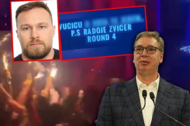ŠOKANTNA PORUKA NA EKRANU NOĆNOG KLUBA! Zvicer se raduje Vučićevom porazu! (VIDEO)