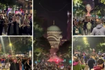 POČEO SKUP NA SLAVIJI: Pristalice Studentske liste proslavljaju izbornu pobedu! (FOTO, VIDEO)