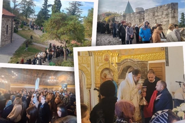 NA SVETU PETKU NEPREGLEDNE KOLONE VERNIKA NA KALEMEGDANU: Vladika Tihon služio prazničnu liturgiju (FOTO, VIDEO)