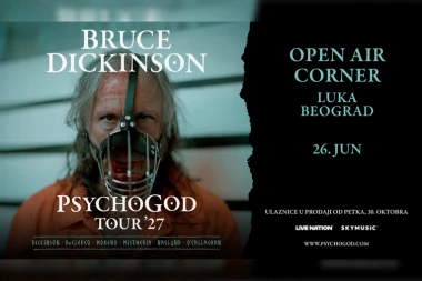 BRUS DIKINSON NAJAVIO TURNEJU "PSYCHOGOD“ ZA 2027. GODINU - Koncert u Beogradu zakazan za 26. jun u Luci Beograd!