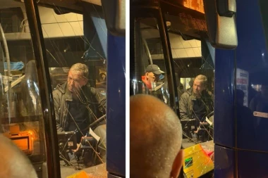 HAOS KOD SAJMA! Vozač autobusa na liniji 52 se zakucao u parkiran autobus - jeziv prizor sa lica mesta! (VIDEO)
